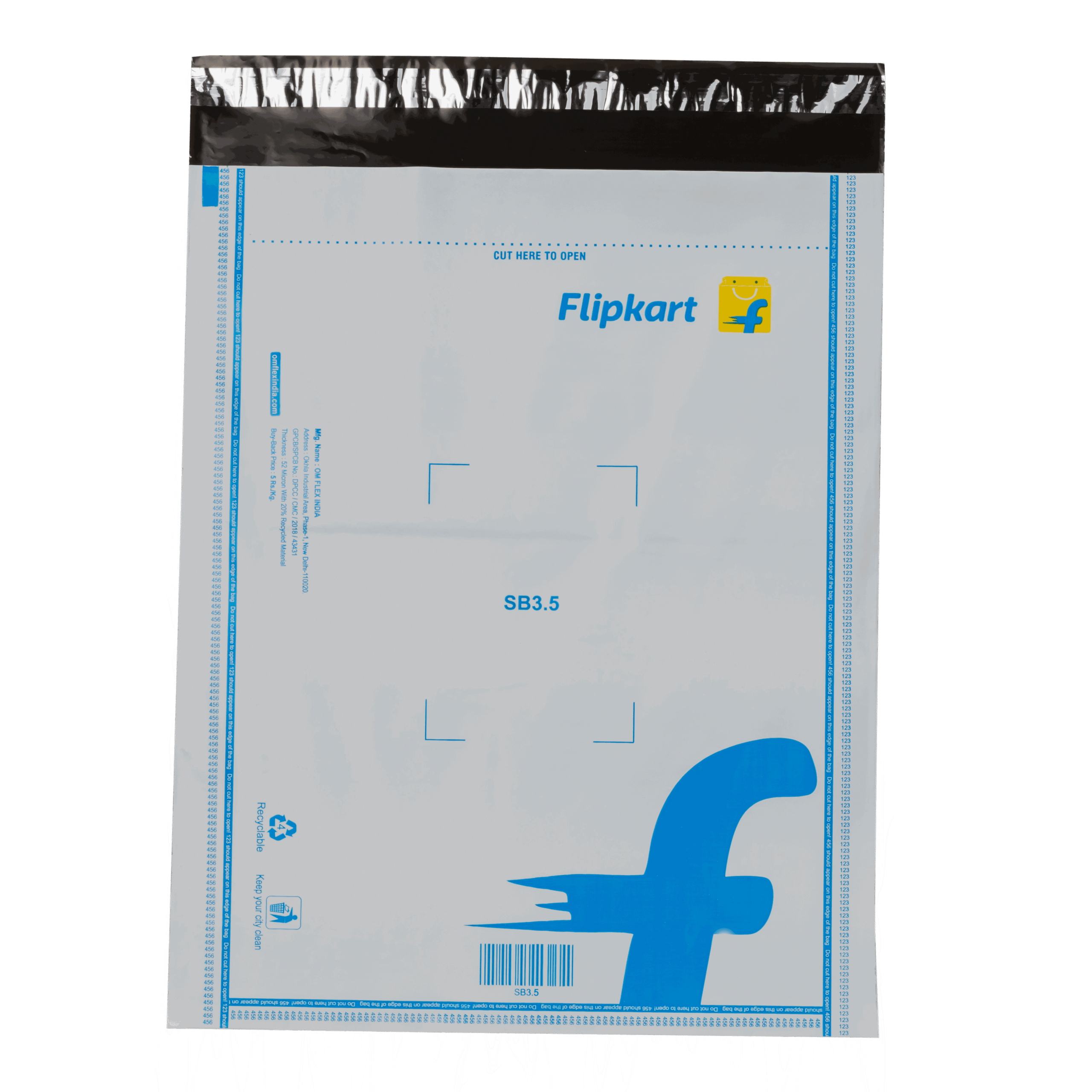 flipkart plastic courier bag